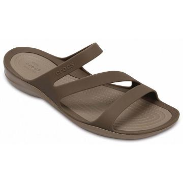 Crocs Swiftwater™ Sandal Women's Slides Khaki | Australia 0596BEXC